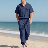 Workwear Casual Shirt Short Sleeve Trousers Suit